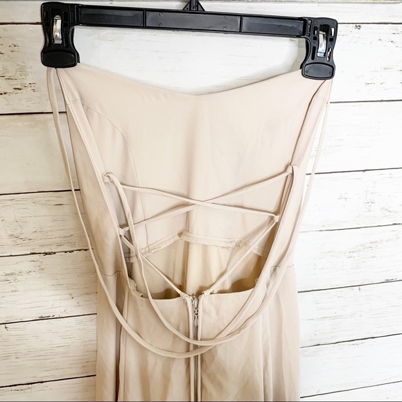 NWT Godshaw Goddess Beige Maxi Boho Dress - Picture 5 of 9